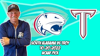 South Alabama vs Troy 10/20/22 Free College Football Picks and Predictions Week 9
