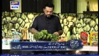 Aamir Liaquat Hussain Cooking Show @ ARY DIGITAL Recipie Aamir Liaquat Khattti Meethi Boti, 01 2