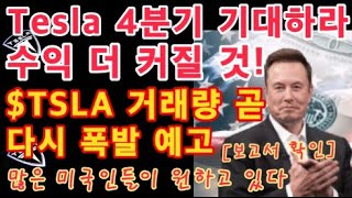 Tesla 4분기 EPS 더 커질 것! / 많은 미국인들이 원하고 있다 (보고서 확인) / $TSLA 거래량 곧 다시 폭발!! 조만간 큰 움직임 / 테슬라 주가 중요 분기점