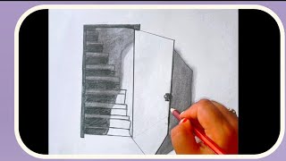 😱3D Drawing | Sensational Door Illusion - Magic Perspective With Pencil - Trick Art Drawing