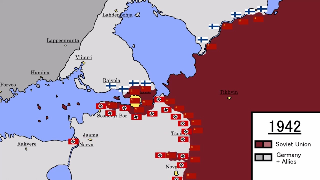 Siege Of Leningrad Every Year │Mapping Video│ - YouTube