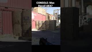 PC vs Console Max Recoil AK47 (Shorts)