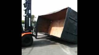 How to flip a dumpster