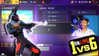 XD LEXXA ⚡ MOBILE 📲 PLAYER 1VS6 GAMEPLAY ON LIVE ( ଓଡ଼ିଶା ଟୋକା ) @akshya1122