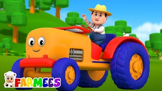 Ruedas en el tractor | Dibujos animados | Educación | Farmees Español | Rimas para niños