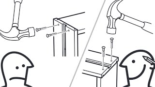 IKEA Plastic Plug Drawer Assembly Top Tip!