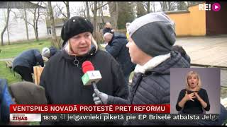 Ventspils novadā protestē pret reformu