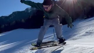 Snowskating is not a crime. Munich , Mountains in Bavaria and Austria #snowskating