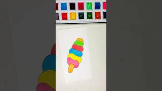 HOW TO DRAW ICE CREAM| COLOURFUL ICE CREAM DRAWING @drawandfunclub #drawing #icecreamdrawing #shorts