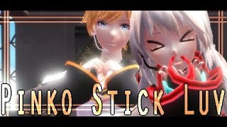 Len\u0026Tei sing Pinko Stick Luv - Rin\u0026Len - MMD + Vocal Cover