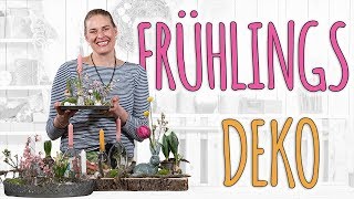 FRÜHLINGSHAFTE DEKO AUF DEM TABLETT - DIY