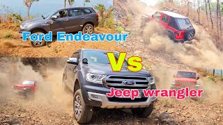 Ford Endeavour 3.2😇 Vs Jeep Wrangler Rubicon🥵 extreme offroad