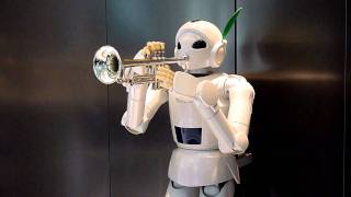 Toyota Partner Robot playing trumpet