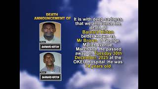 Barnard Kirton ~ Short Obituary