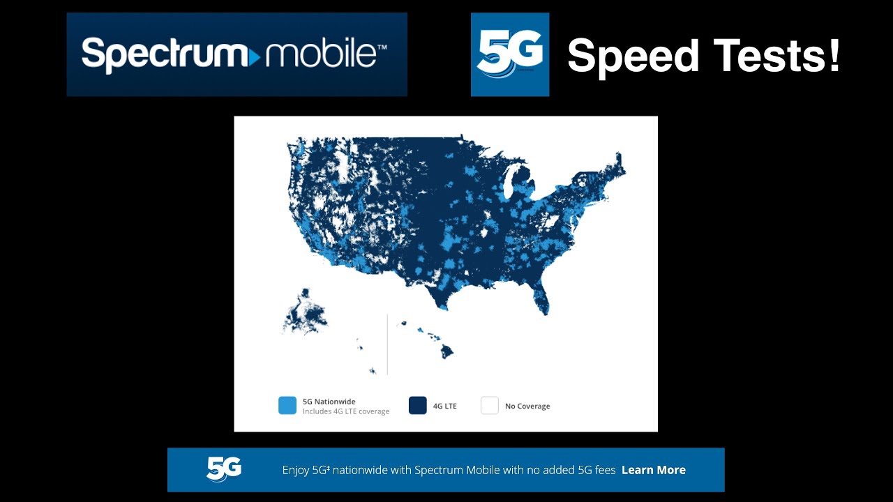 Spectrum Mobile 5g Speed Tests, Review & Ultra Wideband? - YouTube