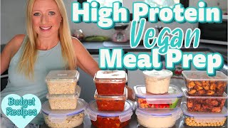 Vegan Meal Prep – High Protein Vegan Meal Prep – Plant Based Diet – Healthy Meal Prep on a Budget