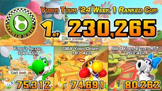 I tried... | Yoshi Tour '24 Week 1 Ranked Cup (230K) | Mario Kart Tour