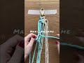 macrame bicolour heart keychain 💙diy