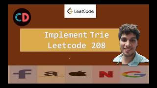 Implement Trie | Leetcode 208 | Live coding session 🔥🔥🔥
