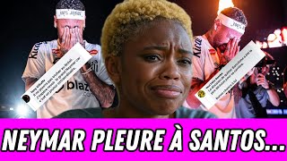 Neymar en larmes… Ou juste en mode acteur pour son grand retour à Santos ?