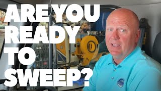 How to operate a Schwarze regenerative air sweeper.