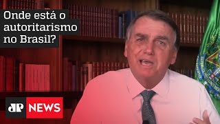 Bolsonaro: “Se não sou eu o presidente, o Brasil já estaria em uma ditadura”