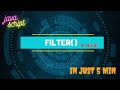 Java Script Array Filter() in Hindi/Urdu
