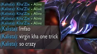 Very Toxic League of Legends player challenges my Kha'Zix..