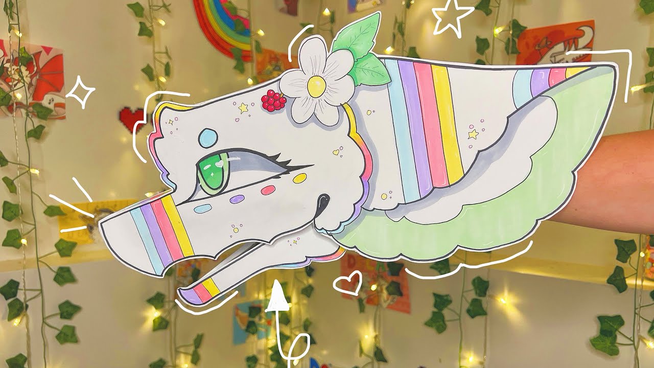 How To Make A Paper Dragon Puppet Easy Full Tutorial Deca