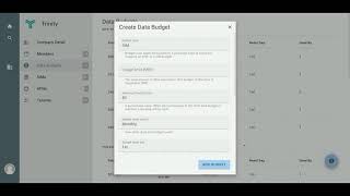 TrinityConnect - Data Budgets