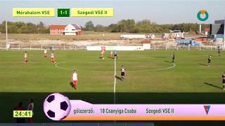 2018.10.14. Mórahalom - SZVSE II 7-3, Csanyiga Csaba gólja (1-1)