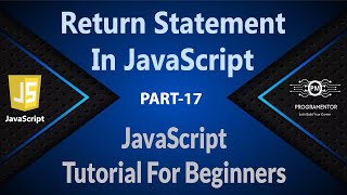 17 | Return Statement In JavaScript | Return And Function In JavaScript | JS Return (Hindi/Urdu)