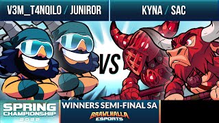 V3m T4nquilo \u0026 Juniror vs Kyna \u0026 SAC - Winners Semi-Final - Spring Championship 2022 - SA 2v2