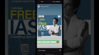 FREE IAS 💯Classes by Sonu Sood Sir ❤️ | How to join SAMBHAVAM IAS Scholarship #upsc #ias #shorts