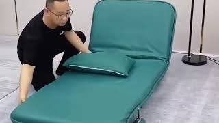 FOLDING SOFA BED LEISURE RECLINER FABRIC BREATHABLE LAZY SOFA