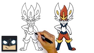 How To Draw Cinderace | Pokemon Sword and Shield