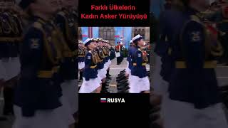 Farklı Ülkelerin Kadın Asker Yürüyüşü ~ Female military march from different countries