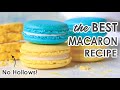 The Best Macaron Recipe for No Hollows - Perfect for beginners, templates provided