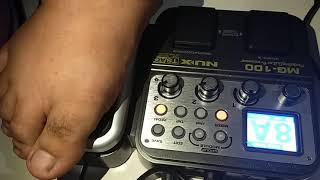 Tutorial cara memainkan pedal wah pada efek Nux MG 100 dengan Mudah