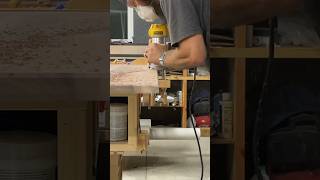 Breaking the edges. #woodworking #chamfer #blackwalnut