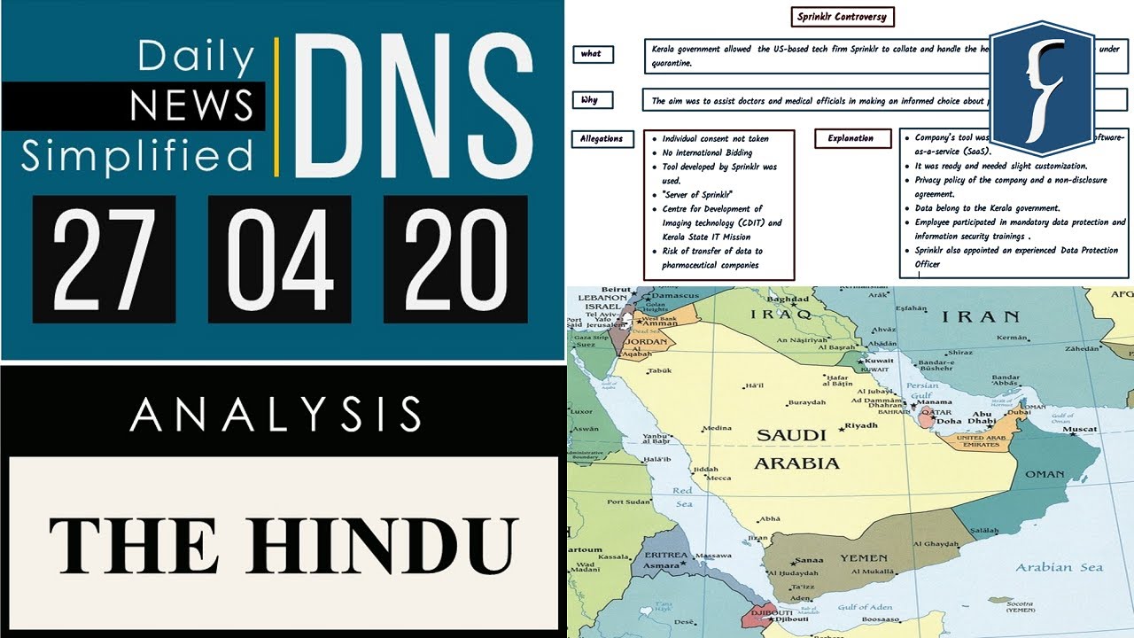 The Hindu Analysis 27 April 2020 Daily News Analysis For Upsc Dns