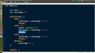 C Coding : Switch and Case Statements