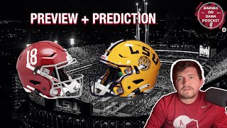 Previewing Alabama Football v LSU -  Showdown on the Bayou