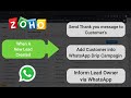 WhatsApp Integration into Zoho CRM Workflow using Picky Assist Connector