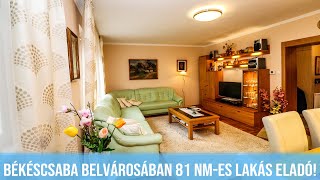 Békéscsaba belvárosában felújított 81nm-es 1 emeleti lakás eladó