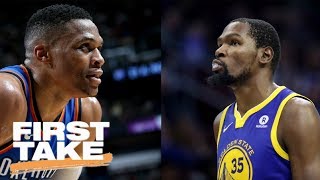 First Take debates Kevin Durant or Russell Westbrook in Warriors vs. Thunder | First Take | ESPN