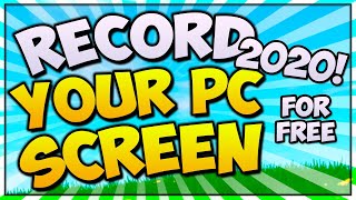 How To Record Your Computer Screen FREE! (WORKS 2022 + BEST Settings)