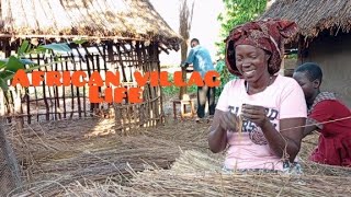 Building my Village Hat#canadausa #villagelife #africa