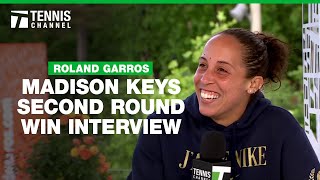 Madison Keys Feeling Confident On Clay | 2024 Roland Garros Second Round