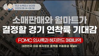 #경제지표 와 #기업실적 이 결정할 증시 #변동성 .. #FOMC 의사록과 #헤지펀드 매매내역에 주목 (안석훈의 주간 뉴욕증시 브리핑 23.08.14)